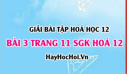 Giải bài 3 trang 11 SGK Hoá 12: Khái niệm Lipit, chất béo, tính chất hoá học của Chất béo